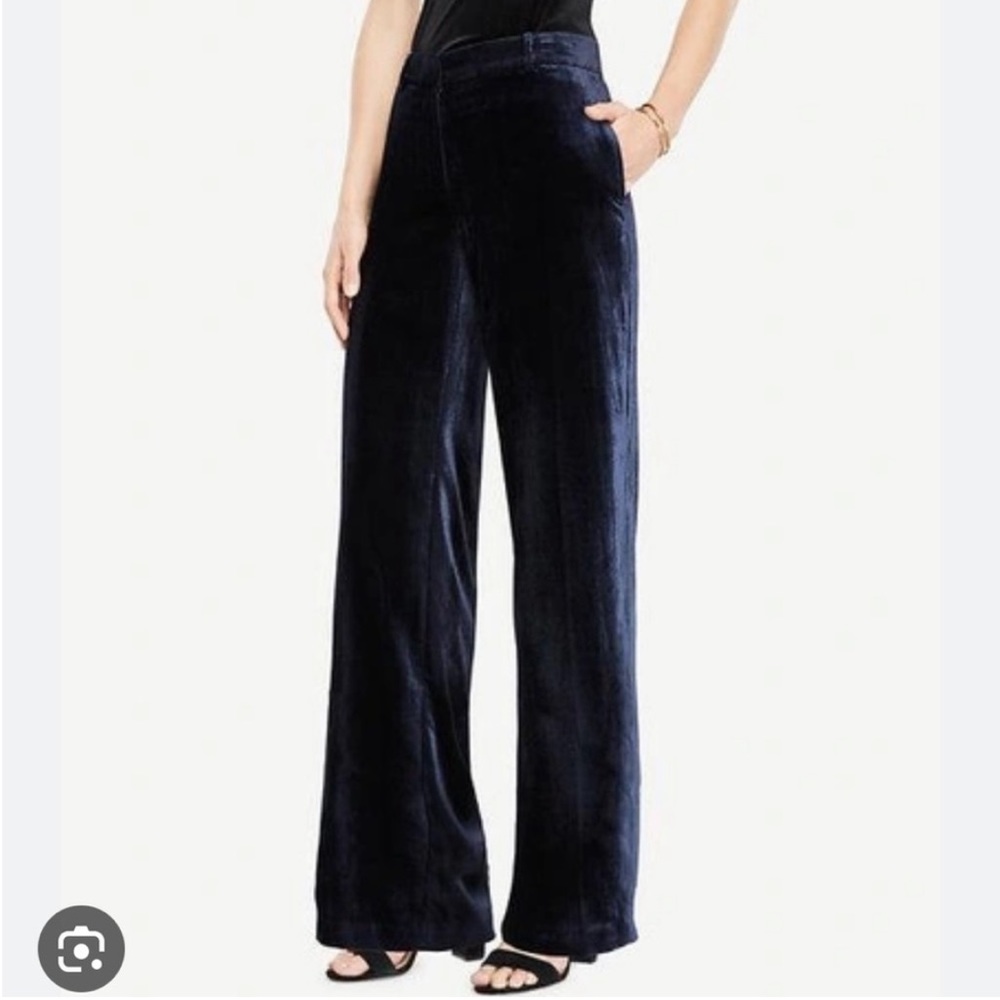 Ann Taylor Navy Wide Leg Pants